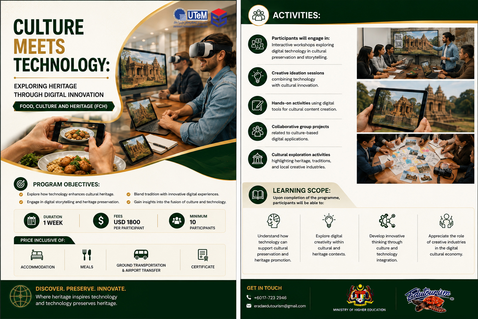 Culture Meets Technology: Exploring Heritage Through Digital Innovation