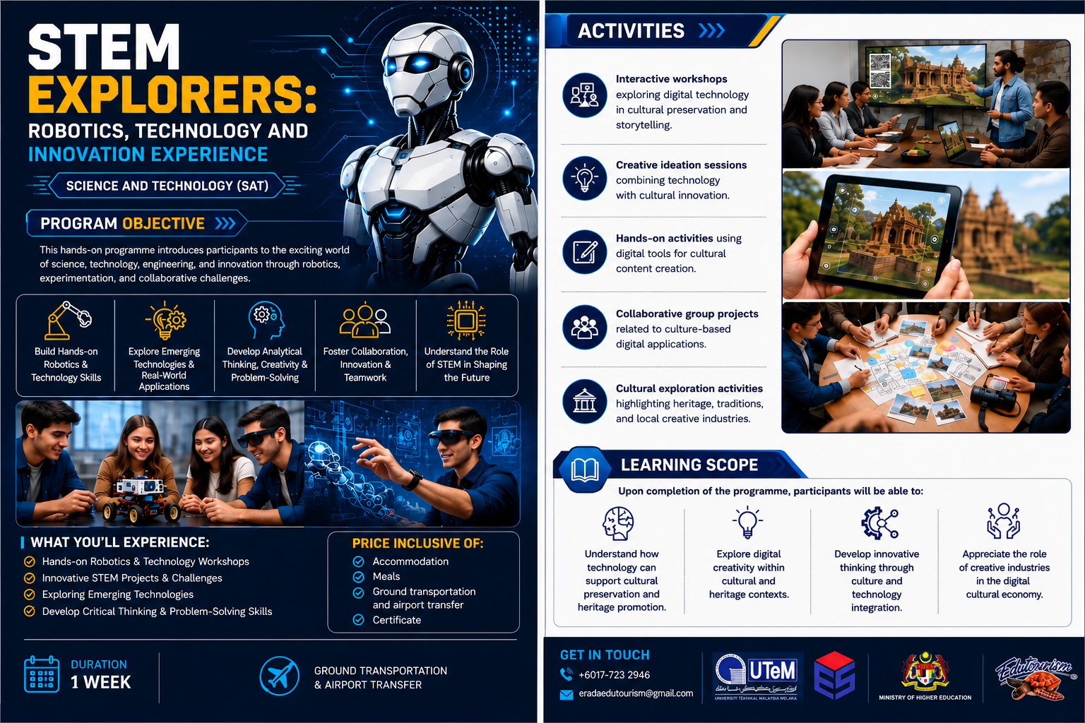 Stem Explorers: Robotics, Technology And Innovation Experience